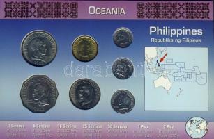 Fülöp-szigetek 1983-93. 1c, 5c, 10c, 25c, 50c, 1P, 2P bemutató szettben T:1