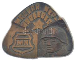 ~1960-1980. Magyar Néphadsereg egyoldalas bronz plakett (80x100mm) T:1- patina
