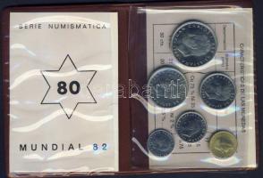 Spanyolország 1980. 50c-100P 6klf db, "Labdarúgó VB" szettben T:1