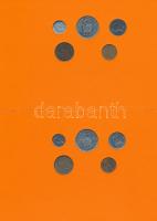 Hollandia 1976-1980. 1c-2 1/2G öt különböző év nem hivatalos forgalmi összeállítása, narancssárga ka...