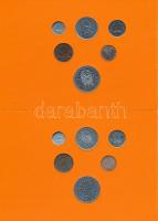 Hollandia 1976-1980. 1c-2 1/2G öt különböző év nem hivatalos forgalmi összeállítása, narancssárga ka...