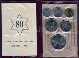 Spanyolország 1980. 50c-100P 6klf db, "Labdarúgó VB" szettben T:1
