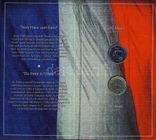 Franciaország 2001. 1Fr + 1€ bemutatkozó szettben T:1