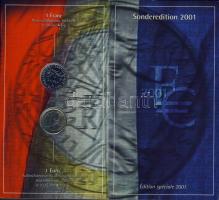 Franciaország 2001. 1Fr + 1€ bemutatkozó szettben T:1