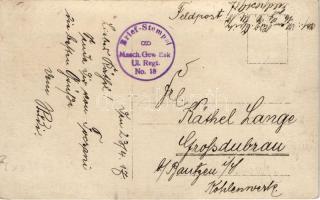 1917 Focsani, Foksány; Wiederhergestellter Wasserturm, Bahnhof Focsani / WWI German military, Restor...