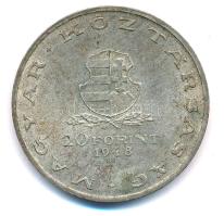 1948. 20Ft Ag "Táncsics" T:1- patina 
Adamo EM3