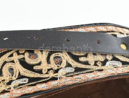 Dzsambia tőr, dísz övvel, észak Jemen, 1960 körül, szép állapotban, h: 35 cm