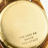 Eterna electric kvarc karóra jelzett 18K arany (Au) hátlappal, (nettó 9,9g) jelzett, elemcserére szo...