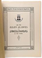 1913 Nagykőrösi Községi Takarékpénztár üzleti jelentése 14p