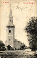 1911 Eszeny, Yavorovo, Esen; Református templom. Fogyasztási szövetkezet kiadása / Calvinist church (EK)