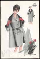 cca 1950 3 db Wemo Modes Internationales vintage divatkép, ofszet nyomat, papír, 32x21,5 cm