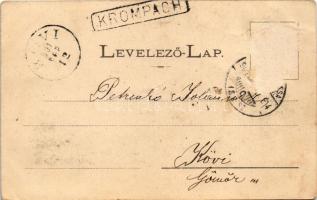1901 Korompa, Krompach, Krompachy; látkép. Balkányi S. kiadása / general view (Rb)