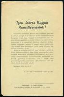 1938 A Magyar Nemzetiszocialista Pár röplapja 23 cm