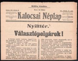 1935 A Kalocsai Néplap választási száma