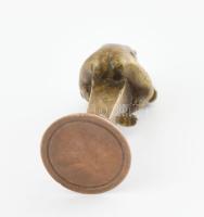 Pajzán, erotikus, ördögös, bronz pecsétnyomó, nincs vésve, m: 7,5 cm