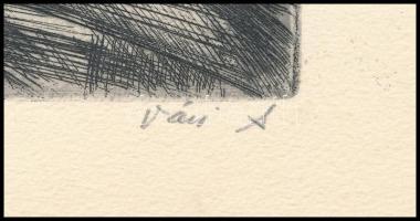 Váci András (1928-1989): A nép szétnéz saját országában (Petőfi). Rézkarc, papír, jelzett, 20×29 cm