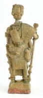 Jelzés nélkül: Szenegáli harcos. Bronz, kopásokkal, m: 26 cm
