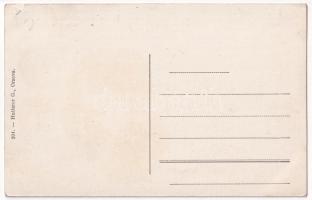 1917 Orsova, Rumän. Kriegszerstörungen / Román háborús pusztítás Orsovában. Hotel Hille szálloda rom...