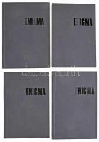1994 Enigma 1-4. sz. Művészetelméleti folyóirat. Főszerk.: Markója Ágnes. Teljes évfolyam.