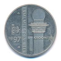 Hollandia 1997. 1 Kroontje kétoldalas Cu-Ni emlékérem (32mm) T:1- (PP) Netherlands 1997. 1 Kroontje two-sided Cu-Ni commemorative medallion (32mm) T:AU (PP) Krause N# 170870