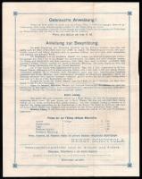 cca 1890 Schottola Ernő pincegazdasági eszközök 4 oldalas reklám nyomtatvány
