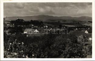 1943 Nagybacon, Nagy-Baczon, Batanii Mari; látkép. Bogdán Emil kiadása. Borbáth Zoltánné fényképész felvétele / general view