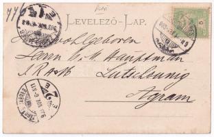 1903 Karánsebes, Caransebes; Mária Terézia tér, templom, Schwab üzlete / Piata Maria Theresia / squa...