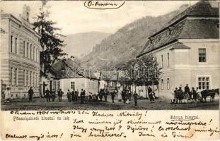 1904 Óradna, Alt-Rodna, Radna veche, Rodna; Főszolgabírói hivatal és lak, Bányahivatal / judge's house and court, mine office (fa)