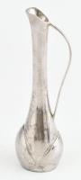 Ezüstözött füles váza, hibátlan, m: 18 cm