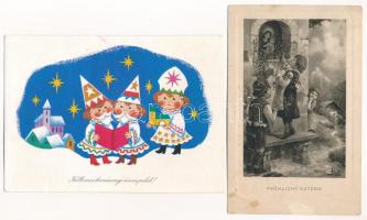 51 db főleg MODERN húsvéti üdvözlő képeslap / 51 mostly modern Easter greeting postcards