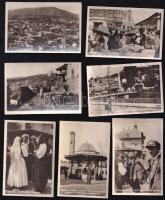 cca 1930 Szarajevó, 12 db feliratozott fotó, 9×6 cm