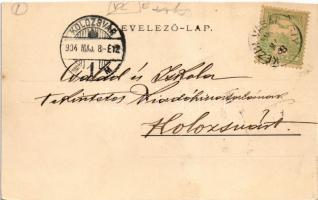 1904 Kézdivásárhely, Targu Secuiesc; Erzsébet árvaleány nevelőintézet, Árvaház, étterem. Bogdán F. f...