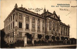 1918 Kézdivásárhely, Targu Secuiesc; Római katolikus főgimnázium / Catholic grammar school (b)