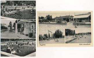 8 db főleg RÉGI történelmi magyar város képeslap: fürdőhelyek