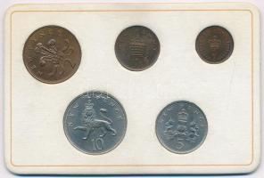 Nagy-Britannia 1968-1971. 1/2p-10P (5xklf) "Nagy-Britannia első decimális érméi" forgalmi ...