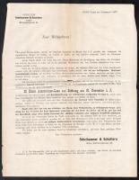 1877 Amstetteni tűzeset károsultjainak javára készült sorsjáték hirdetménye és a nyertesek névsora /...