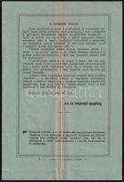 1902 Államsorsjáték hirdetménye 4 p