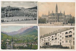 65 db RÉGI osztrák város képeslap vegyes minőségben / 65 pre-1945 Austrian town-view postcards in mixed quality