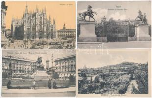 56 db RÉGI olasz város képeslap vegyes minőségben / 56 pre-1945 Italian town-view postcards in mixed quality