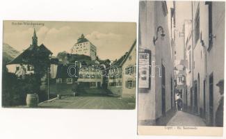 20 db RÉGI külföldi város képeslap vegyes minőségben / 20 pre-1945 European town-view postcards in m...