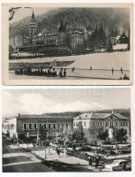 34 db MODERN magyar fekete-fehér város képeslap Képzőművészeti Alap kiadásában + 1 leporello