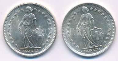 Svájc 1965. 2Fr Ag (2db) T:1-,2 Switzerland 1965. 2 Francs Ag (2pcs) C:AU,XF Krause KM#21