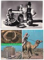 27 db MODERN népviseletes képeslap / 27 modern folklore motive postcards