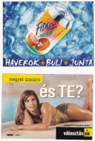 2002-es magyarországi országgyűlési választás - 9 db modern reklám képeslap