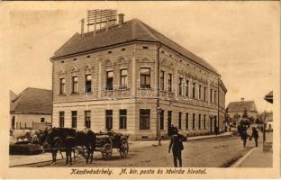 1916 Kézdivásárhely, Targu Secuiesc; M. kir. posta és távirda hivatal / post and telegraph office (fl)