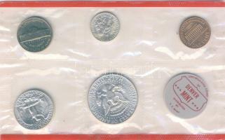 USA 1964. 1c, 5c, 10c Ag, 1/4$ Ag, 1/2$ Ag szettben T:1