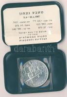 Izrael 1967. 10L Ag "Győzelmi megemlékezés" T:BU Eredeti tokban, tanúsítvánnyal!