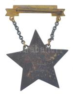 1953. "Sztahanovista" zománcozott Fe kitüntetés T:2