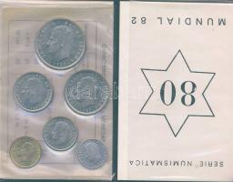 Spanyolország 1980. 50c-100P 6klf db, "Labdarúgó VB" szettben T:1
