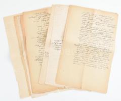 cca 1892 - 1893 Vegyes Dr. Bary József (1858-1915) m. kir. kúriai bíró, a tiszaeszlári vérvádper vizsgálóbíróhoz köthető, részben neki szóló iratok, dokumentumok, kettőn Bary József aláírásával.